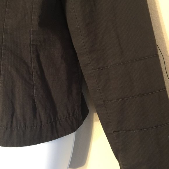 RANK Vintage Black Band Style Jacket XL Retro Button Cotton Blend Rocker Blazer - Picture 5 of 13